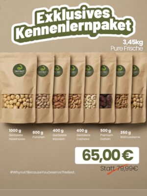 Whynut XXL-Kennenlernpaket – 3,45 kg pure Frische & Vielfalt